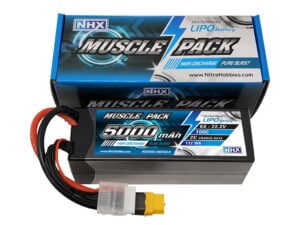 NHX Muscle Pack 6S 22.2V 5000mAh 100C Hard Case LiPO Battery w/ XT60 Connector