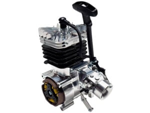 Taylor RC 80SUPREME Raminator Engine/Pipe Kit with Taylor RC 7500rpm 78mm Clutch, V2 In Cab Exhaust