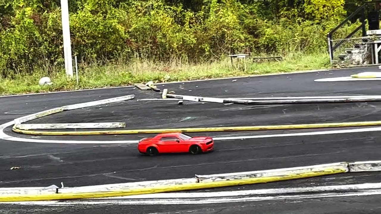 Primal RC Prototype Dodge Challenger Running Laps at Wagner Park