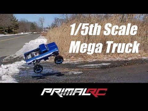 Snow Bashing the Primal RC Mega Monster Truck V3